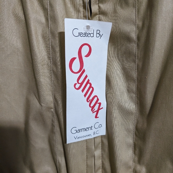 NWT Symax Vintage cream bomber jacket double pockets size 36 - Picture 3 of 12